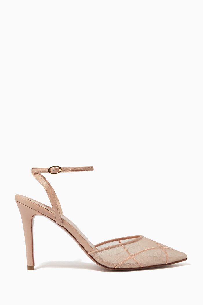 

Denver Tabaris 105 Pumps in Mesh & Leather, Neutral