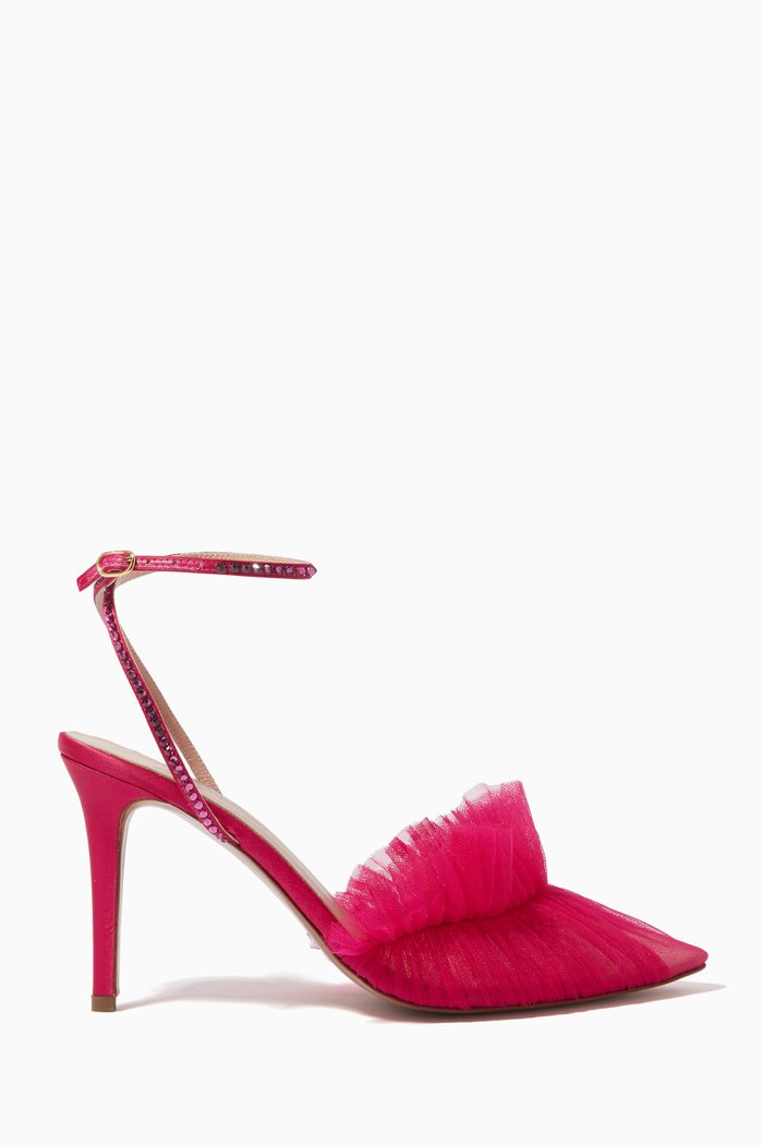 

Franca Glitz 90 Mid Pumps in Satin & Tulle, Pink