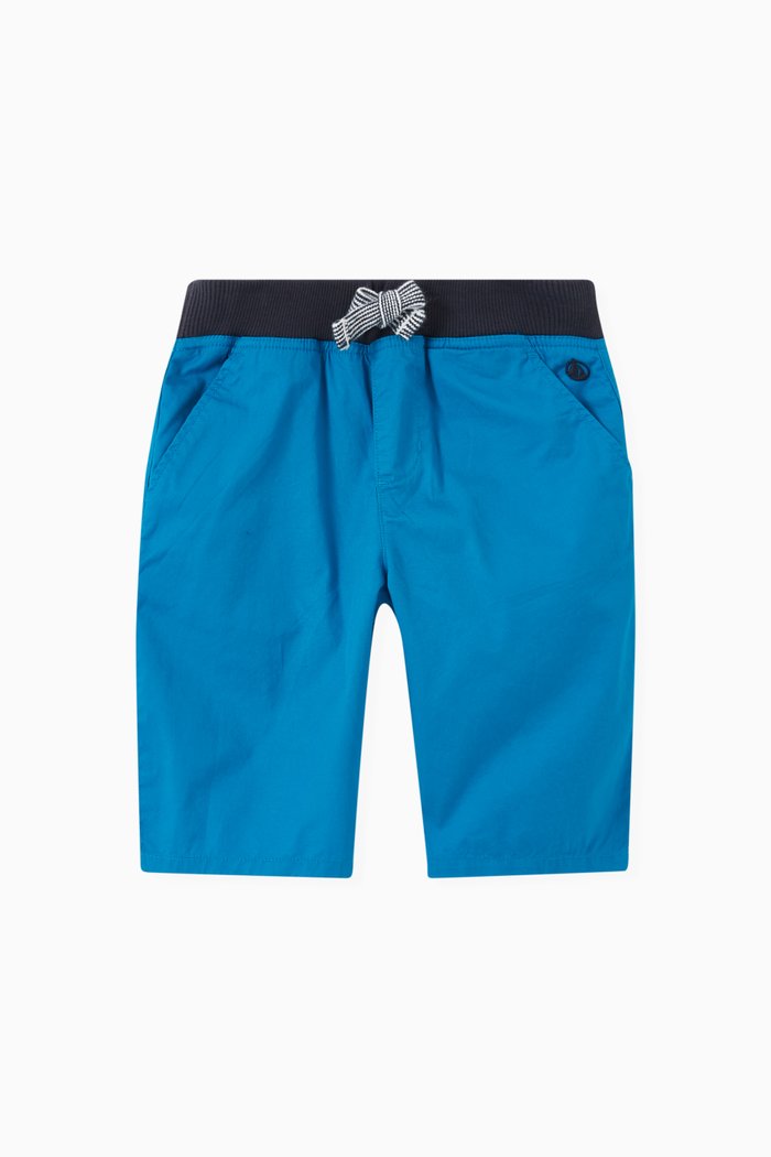 

Bermuda Shorts in Cotton, Blue