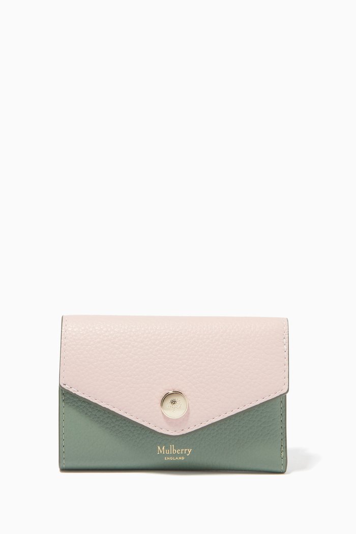 

Folded Multi-card Wallet in Small Classic Leather, Multicolour