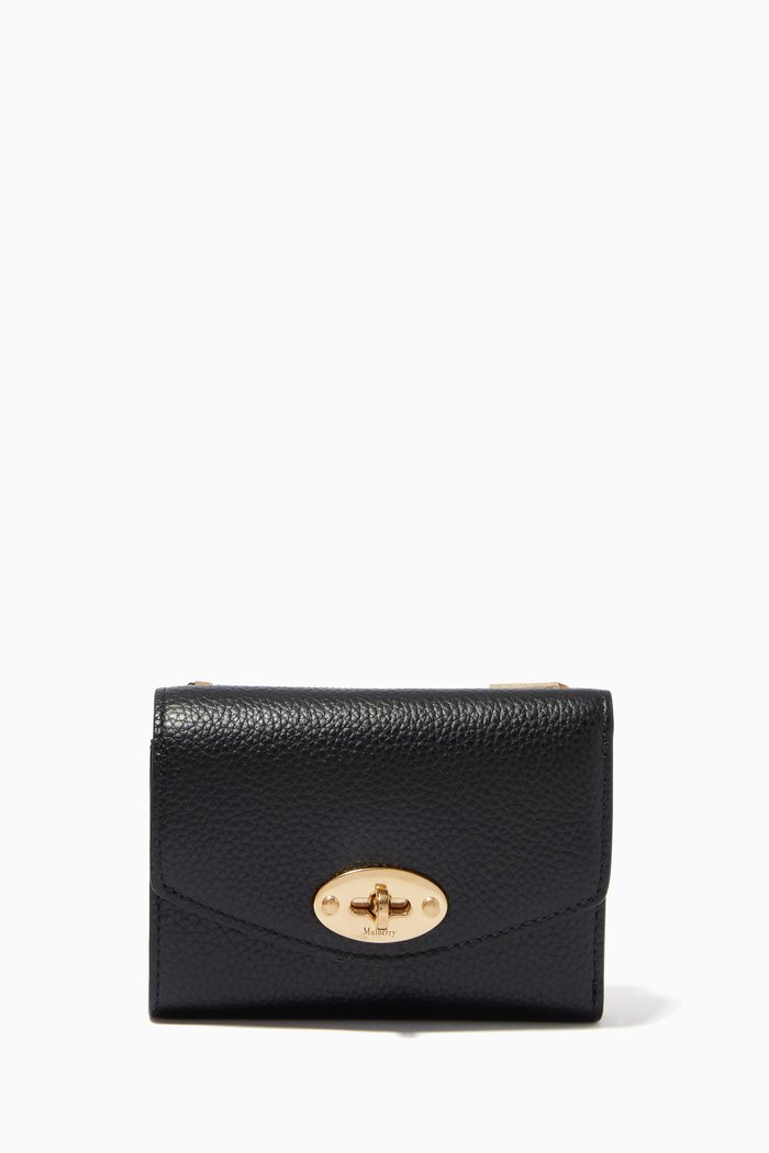 

Darley Multi-card Wallet in Heavy Grain Leather, Black