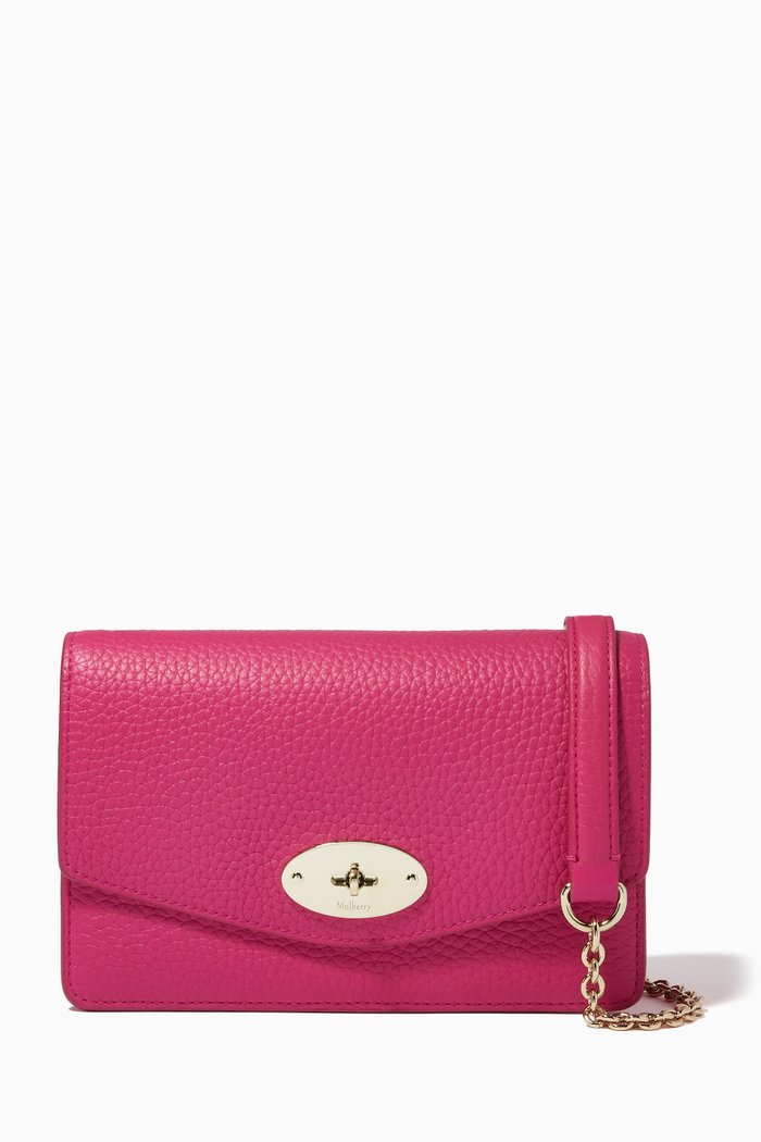 

Small Darley Bag in Heavy Grain Leather, Pink