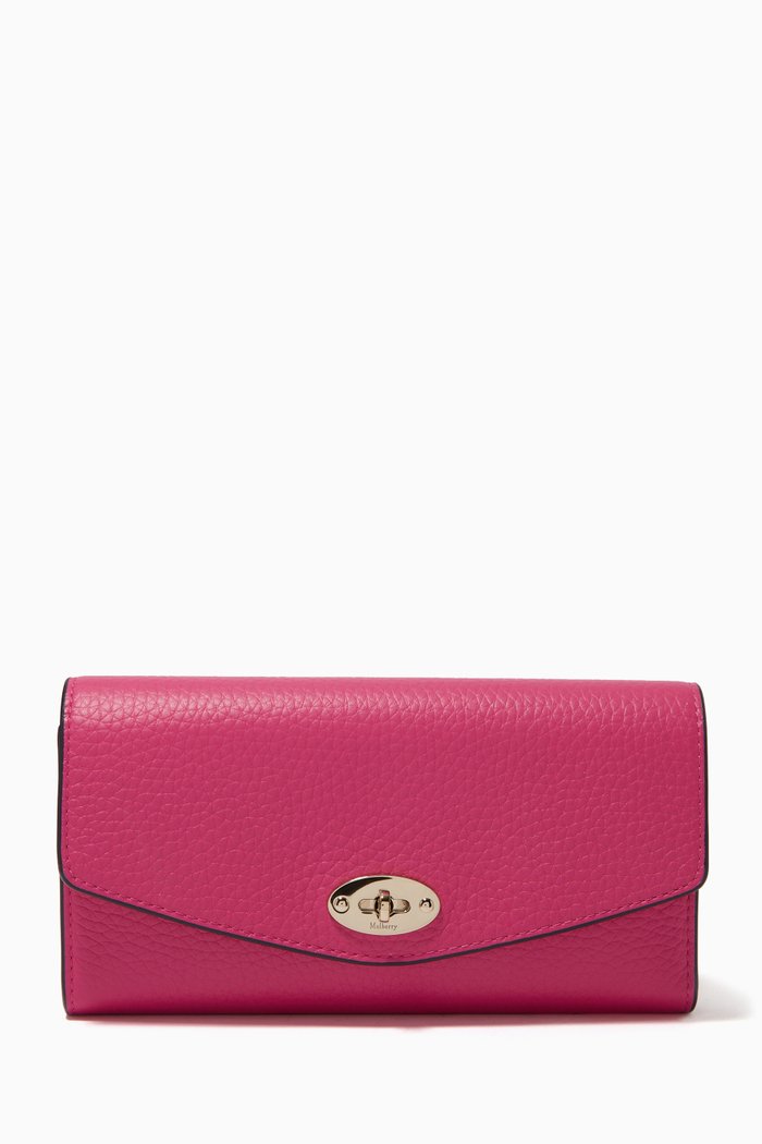 

Darley Wallet in Small Classic Grain Leather, Pink