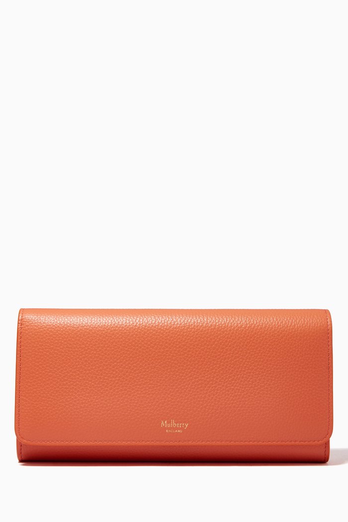 

Continental Wallet in Small Classic Grain Leather, Orange