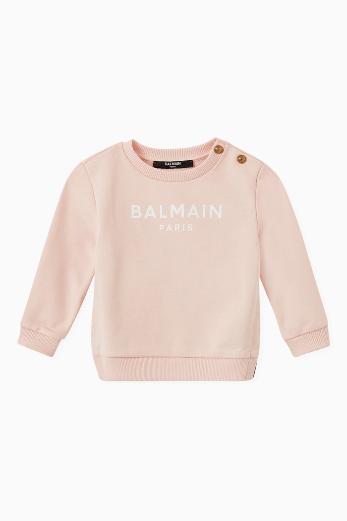 

Logo Sweatshirt in Cotton, Pink