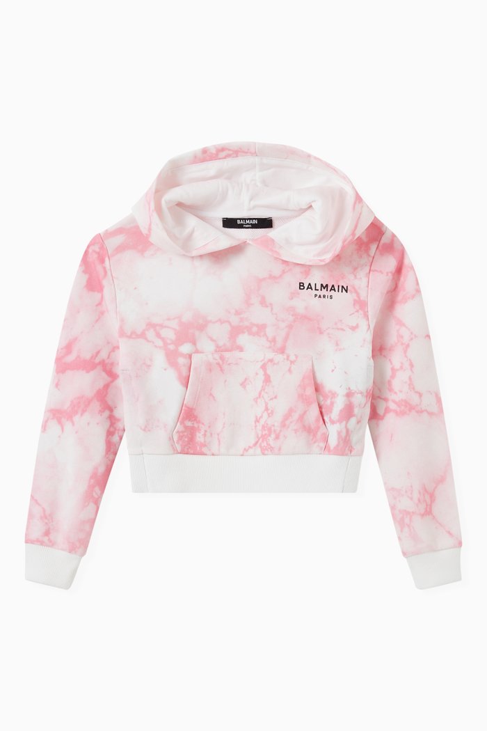 

Marbled Hoodie in Cotton, Multicolour