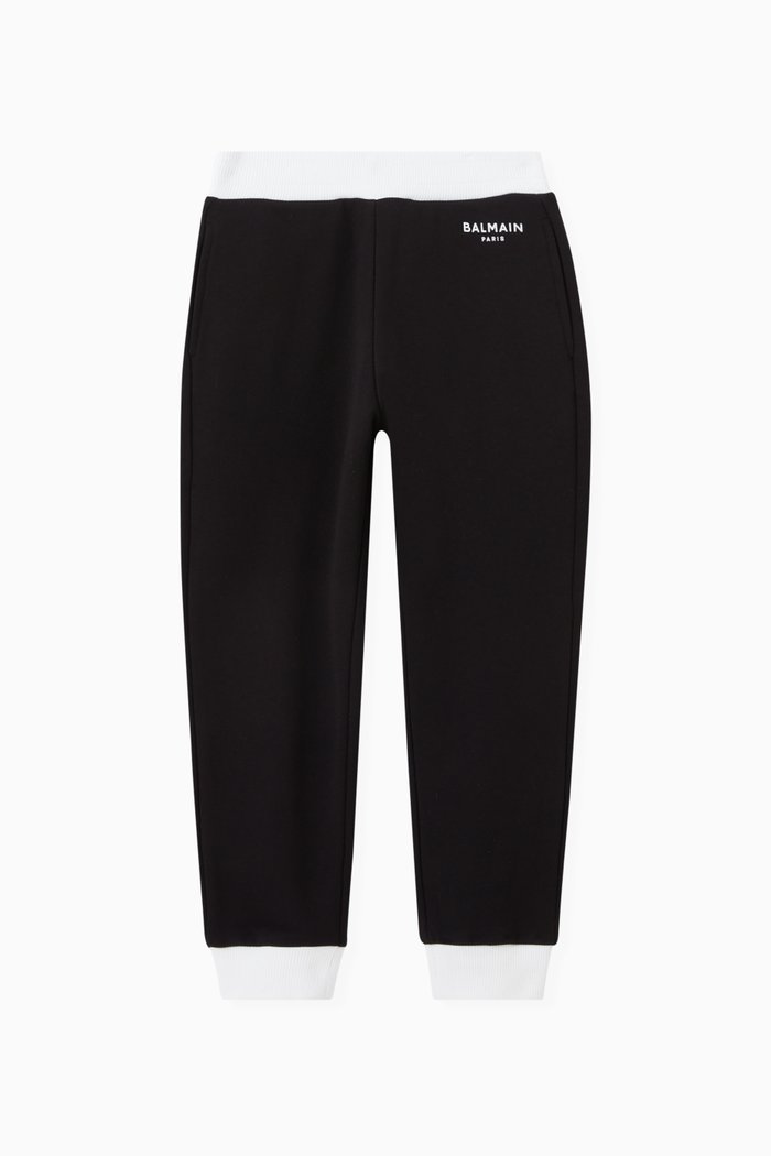 

Logo Sweatpants in Fleece, Black