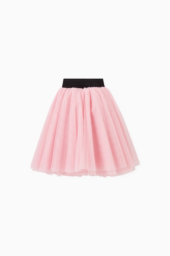 

Logo Tutu Skirt in Tulle, Pink