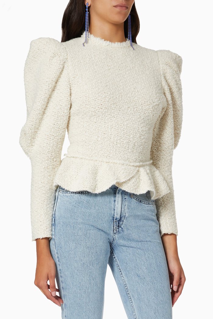 

Giamili Top in Wool, Neutral