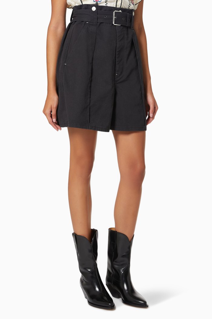 

Delilaz Shorts in Cotton Twill, Black
