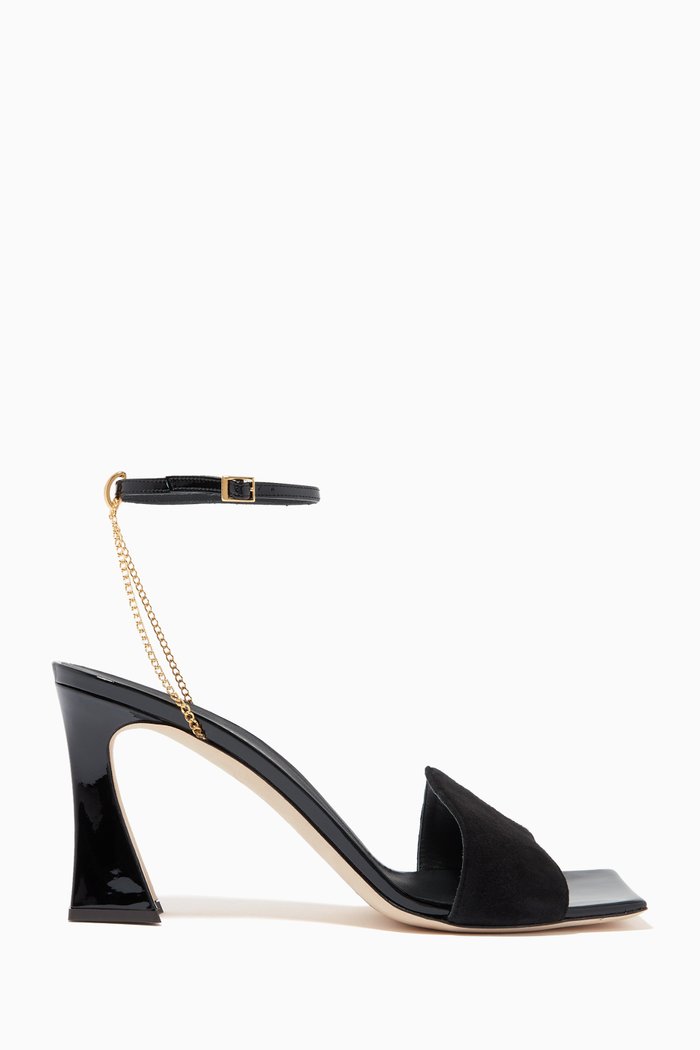 

Erhos Sandals in Suede, Black