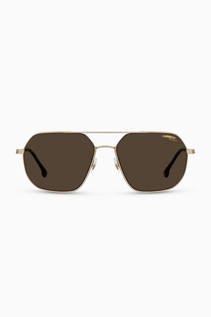 

1035/GS Square Sunglasses in Stainless Steel, Gold