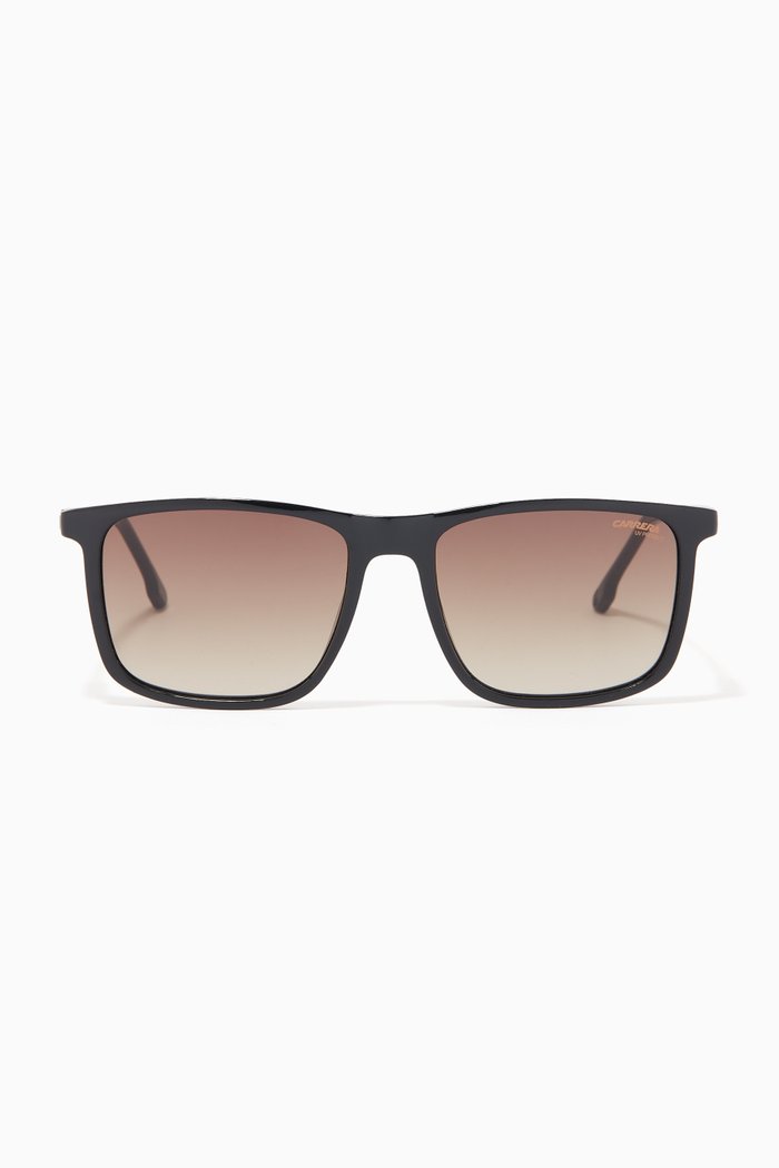 231/S Square Sunglasses in Polyamide, Black