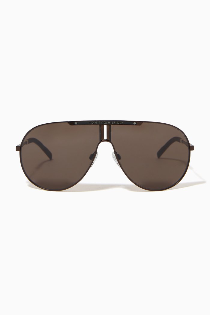

Aviator Sunglasses in Metal, Blue