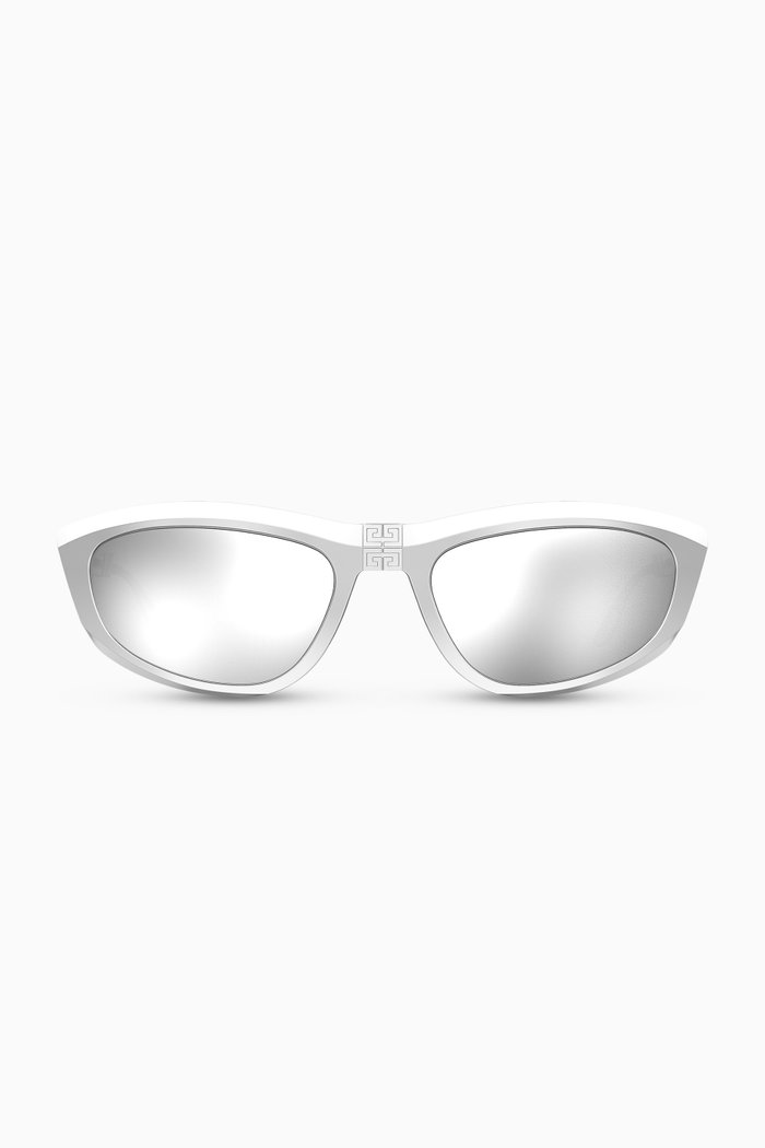 

Cat Eye Sunglasses in Acetate, Silver