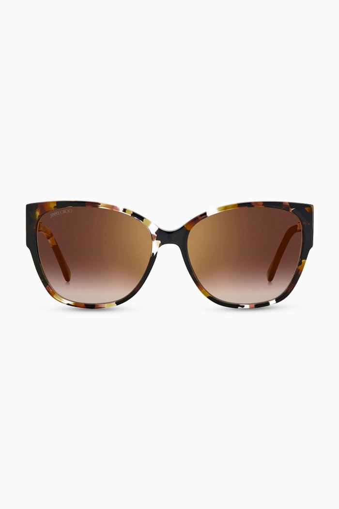 Shay D-frame Sunglasses in Acetate, Brown