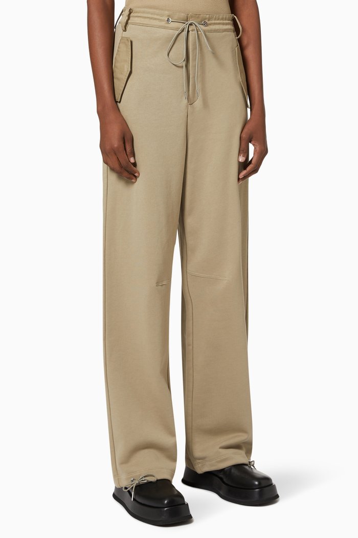 Parachute Sweatpants in Cotton Terry, Grey