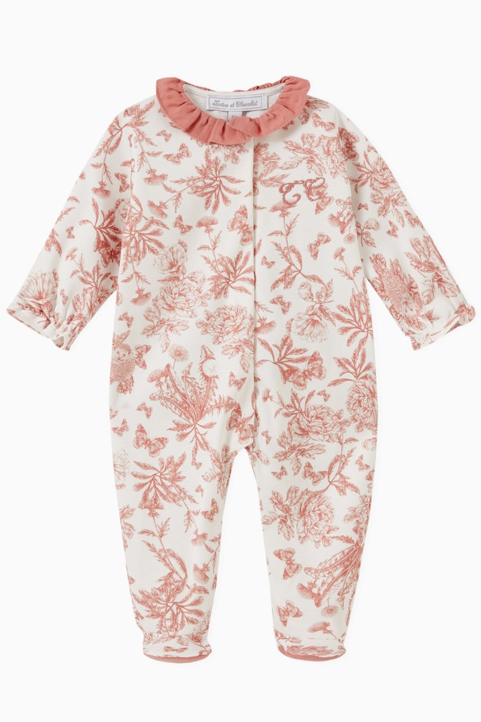 

Toile de Jouy Printed Pajamas, Pink