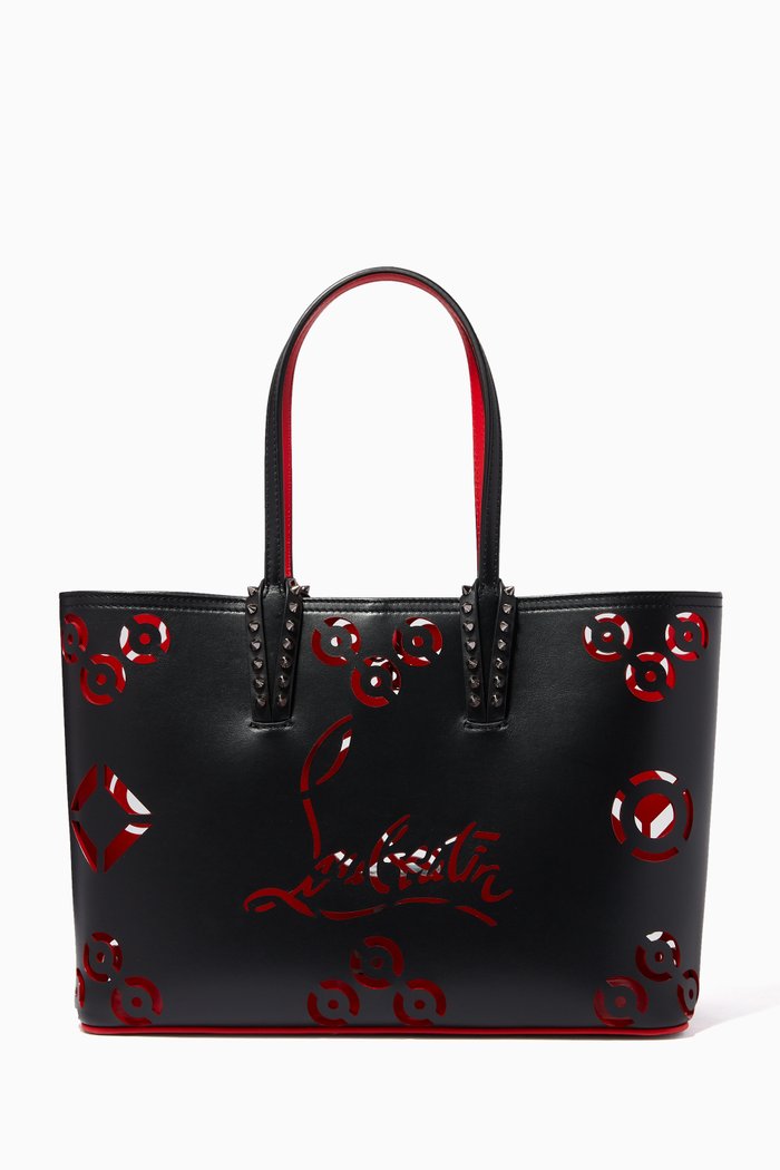 

Cabata Tote Bag in Loubinthesky Perforated Leather, Multicolour
