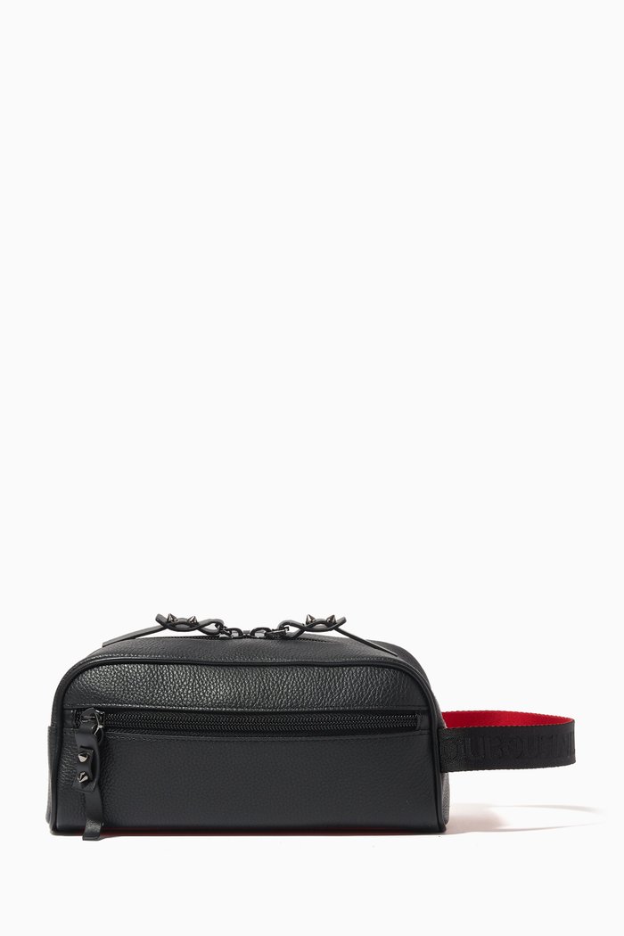 

Blaster Pouch in Calf Leather, Black