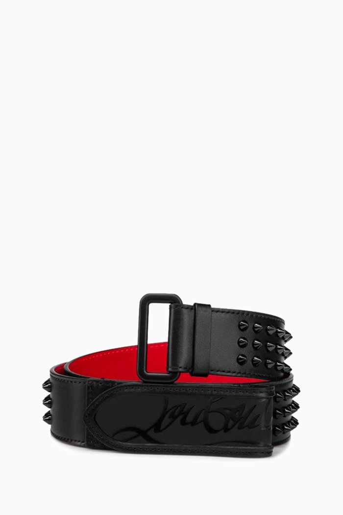 

Loubi Belt 40 in Leather, Black