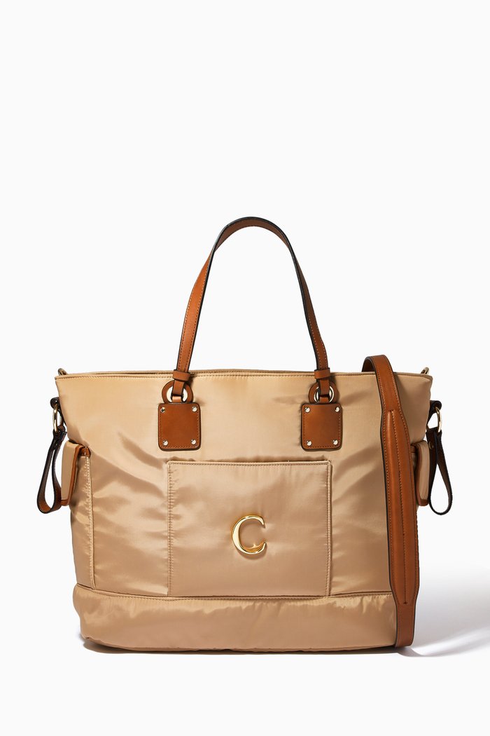 

Diaper Bag in Nylon, Brown
