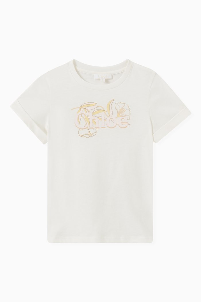 

Logo T-shirt in Jersey, Pink