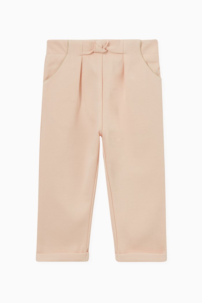 

Knotted Sweatpants in Milano Knit, Pink