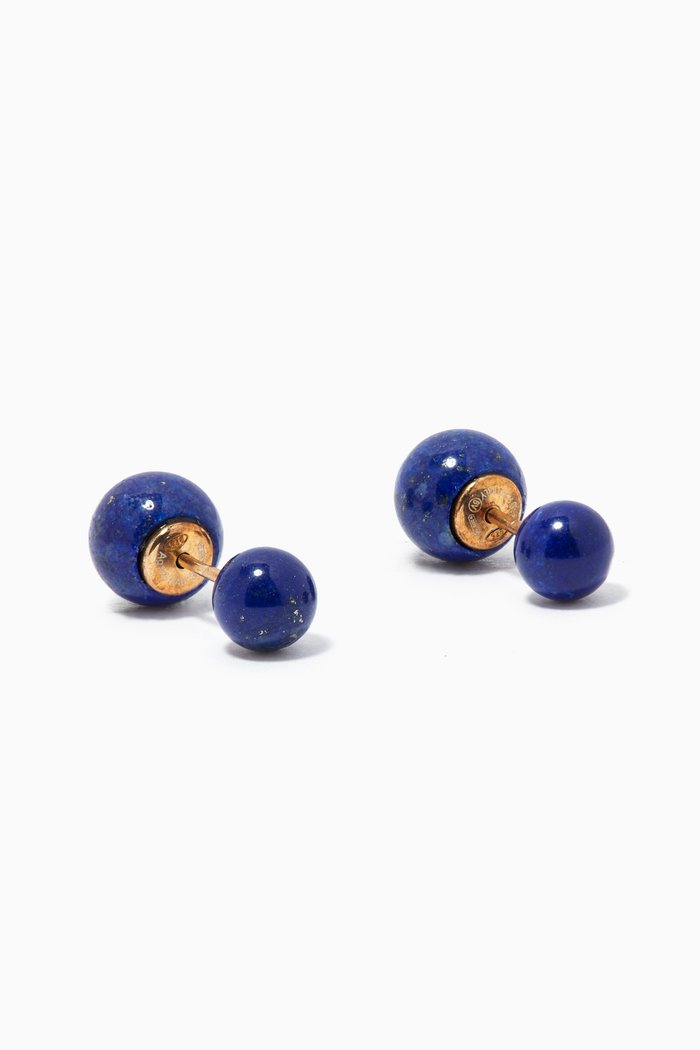 

Lapis Lazuli Stud Earrings in 18kt Gold Plated Silver, Neutral