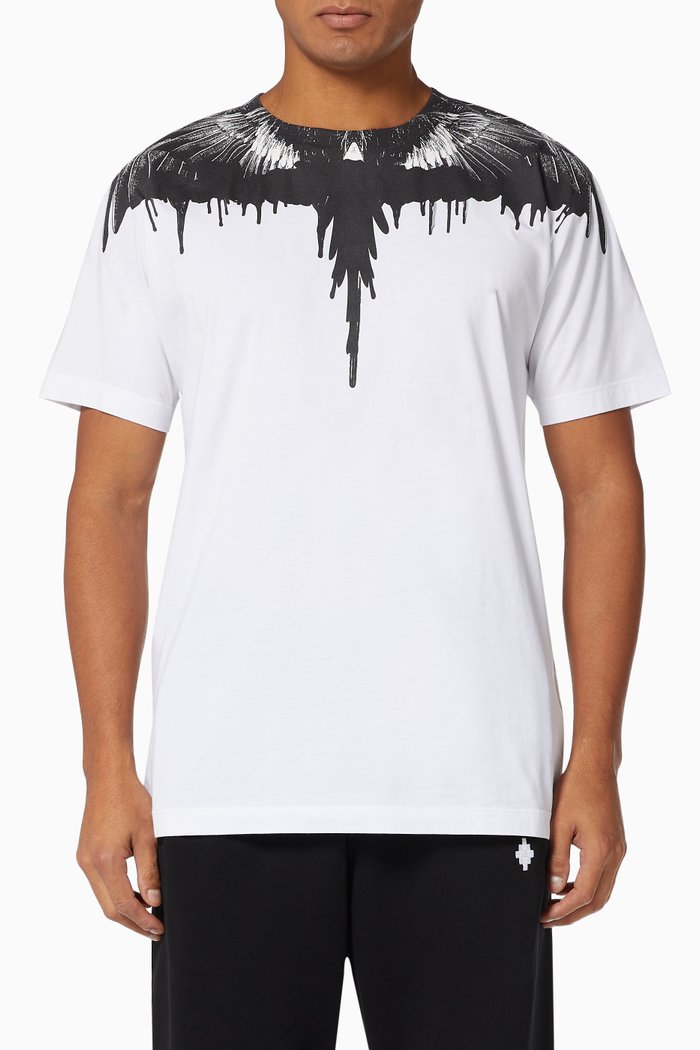 Tar Wings T-shirt in Cotton Jersey, White