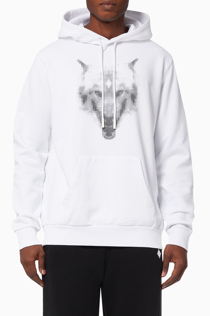 

Wolf Hoodie in Cotton Jersey, White