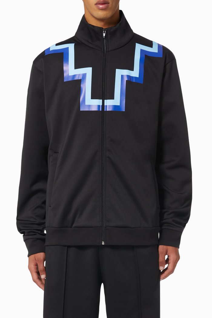 Rural Cross Slim Track Jacket, Black