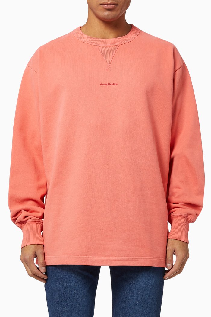 

Logo Sweatshirt in Cotton Fleece, Pink
