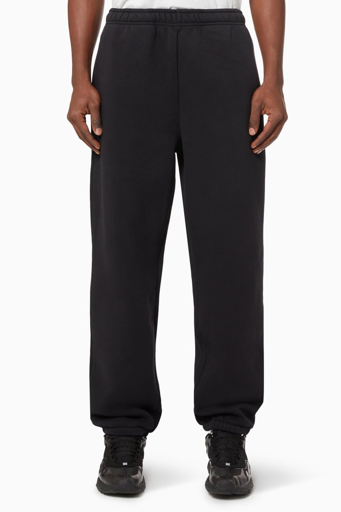 

Casual Fit Sweatpants in Cotton Blend Fleece, Black