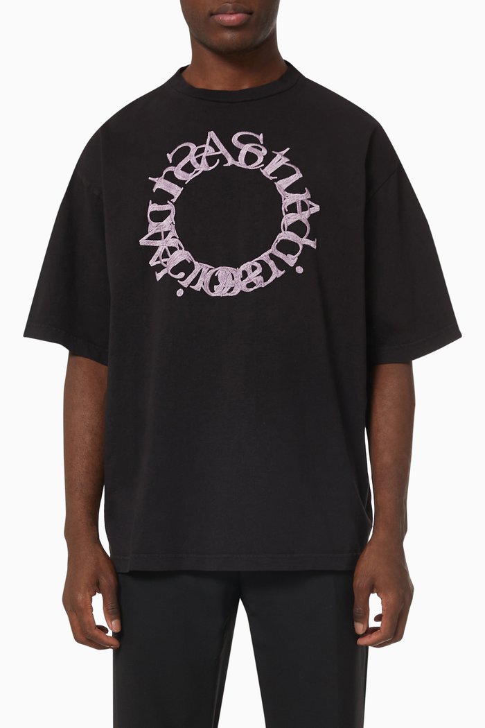 

Circle Logo T-shirt in Organic Cotton, Black