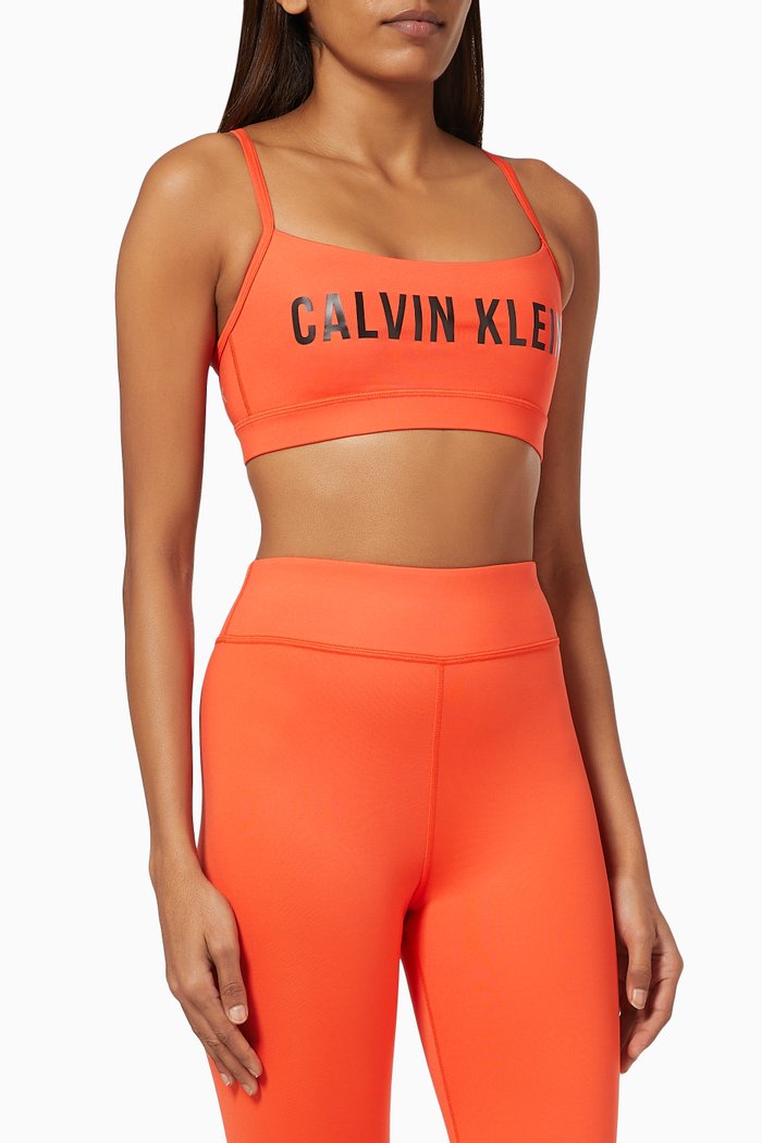 

CK Low Impact Sports Bra in Technical Stretch Blend, Red