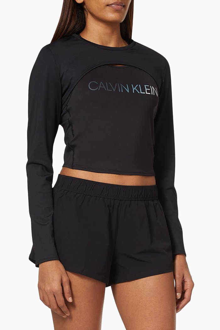 

CK 2-in-1 T-shirt in Jersey, Black