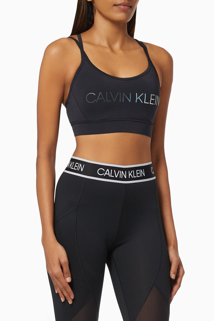 

Low Impact Sports Bra in Technical Stretch Blend, Black