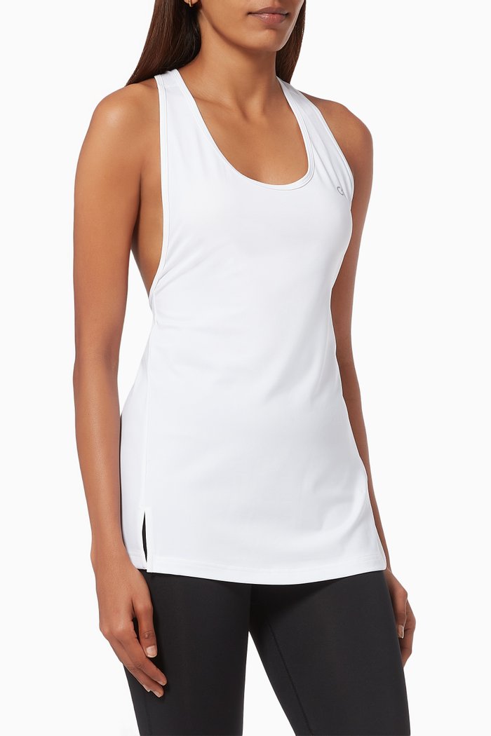 

Tank Top in Technical Stretch Blend, White
