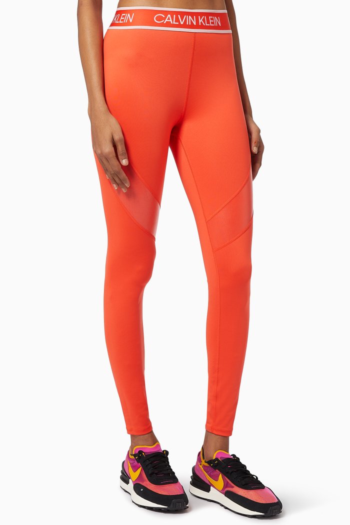 

Logo Leggings in Technical Stretch Blend, Red