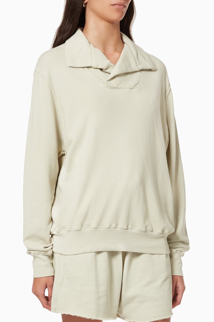 Yacht Pullover in French Terry, Green
