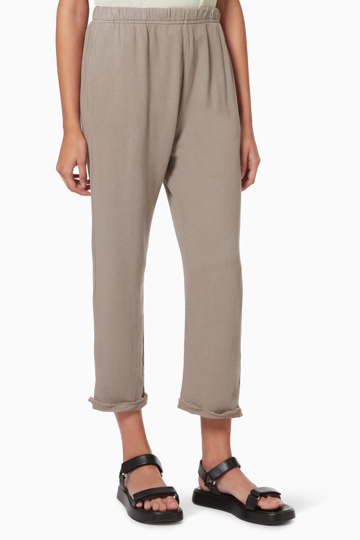 

Bar Tack Ankle Pants in French Terry, Grey