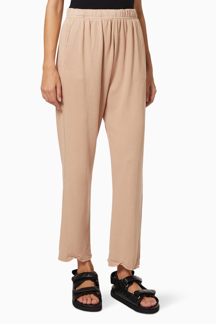 

Bar Tack Ankle Pants in French Terry, Pink