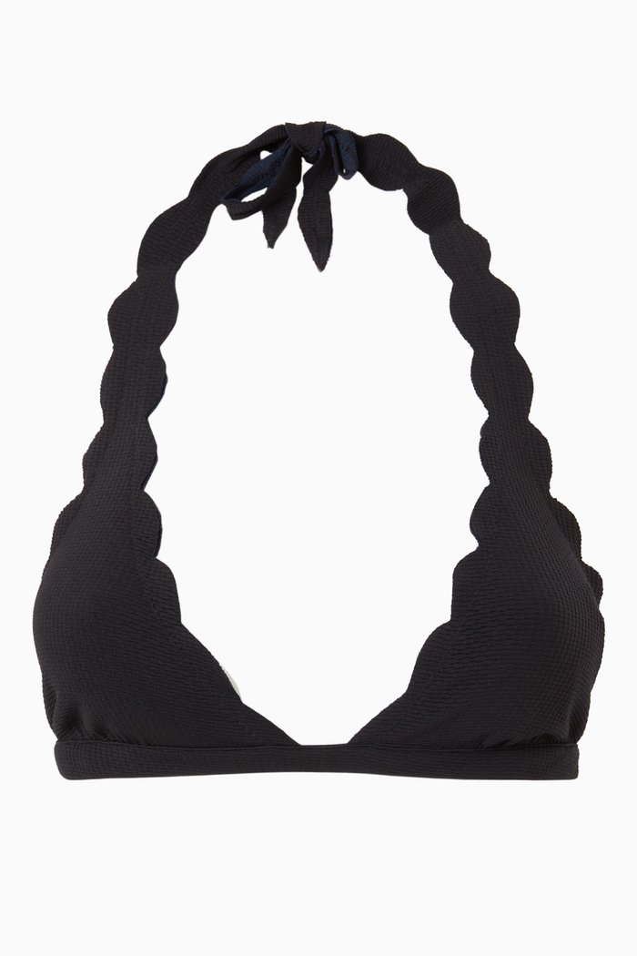 

Spring Bikini Top in Pre-consumer Recycled Fabric, Black