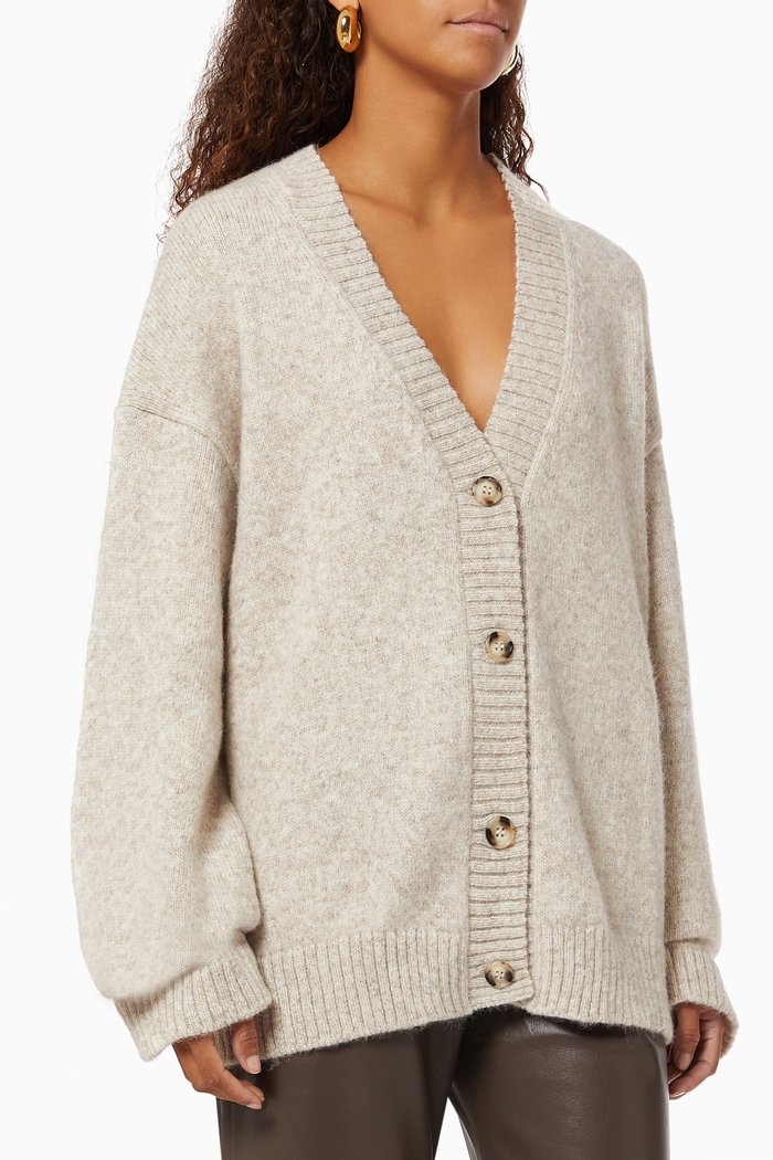 

Harsha Cardigan in Alpaca Wool & Recycled Nylon, Neutral