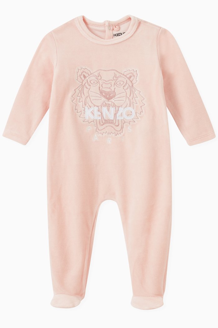 

Tiger Print Pyjama in Organic Cotton, Pink