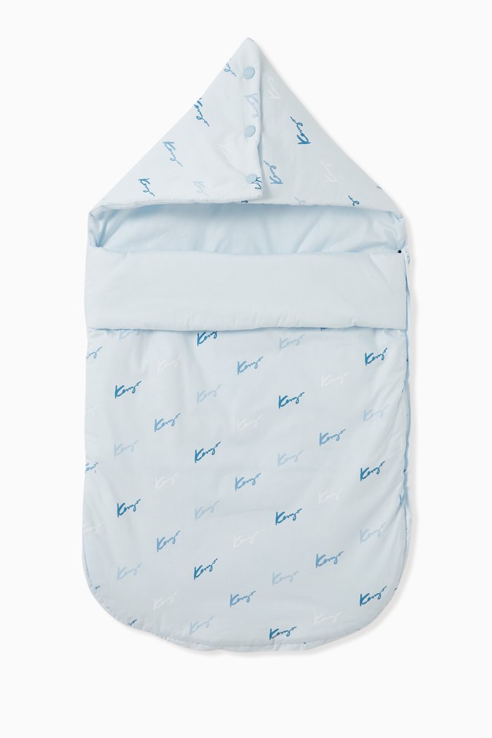 

Logo Sleeping Bag in Cotton, Blue