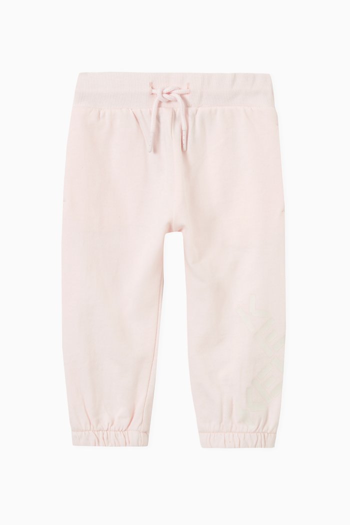 

Cross Logo Sweatpants in Organic Fleece, Pink