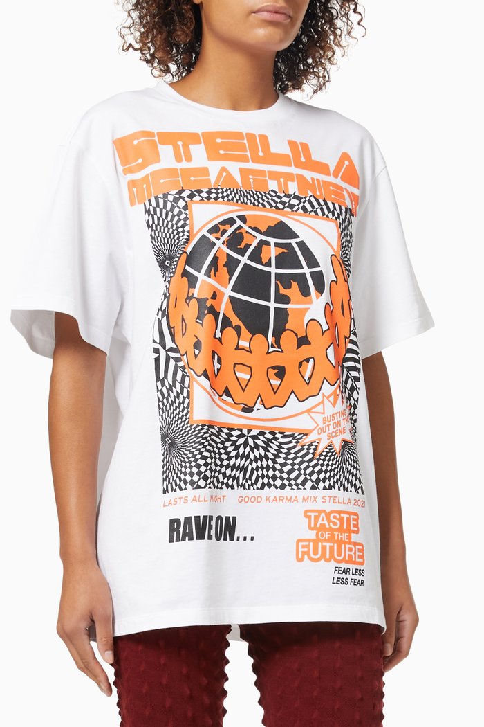 

Rave T-shirt in Organic Cotton, White