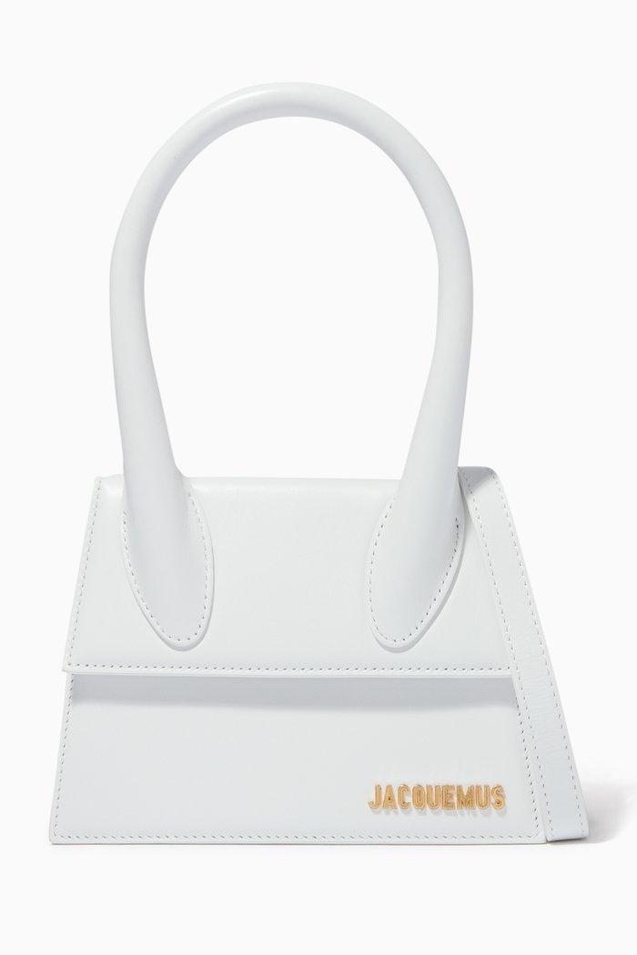 

Le Chiquito Moyen Small Bag in Leather, White